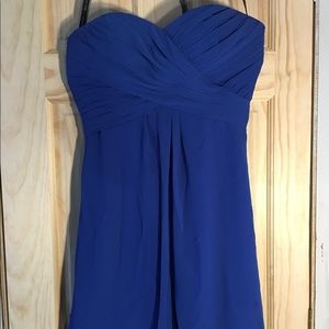 Bill Levkoff electric blue cocktail dress